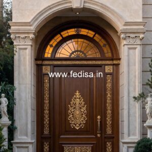 Carved Door Patterns Round Door Frame Design No-4060