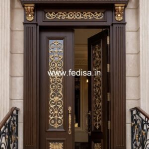 Villa Entrance Door Balcony Door Design No-4175