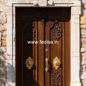 Vintage Wooden Door Designs For Houses Steel Grill Design For Main Door No-4304
