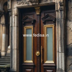 Italian Style Wooden Doors Jali Double Door Design 2026 No-4335
