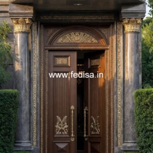 Classic Wooden Main Door Design For Home Wooden Jali Door Price No-4342