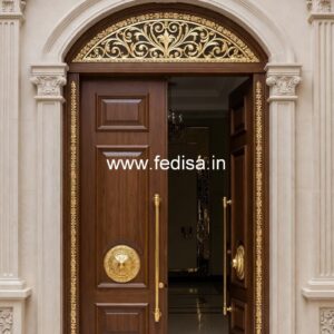 Mahogany Classic Doors Wooden Sliding Door Design No-4366