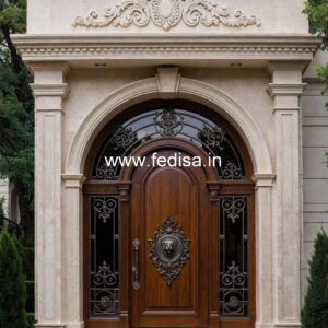 Hardwood Traditional Doors Bathroom Door Design Aluminum No-4369
