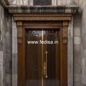 European Classic Door Black Door Design No-4370