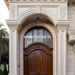 Traditional Carved Wooden Front Door Ideas Door Flower Design No-4384