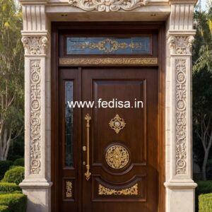Home Entry Wooden Door Aluminum Front Door Designs No-4420