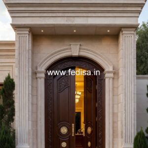 European Classic Door Plywood Door Design With Glass No-4493