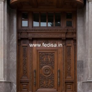 Front Entrance Classic Door House Door Design Wood No-4583