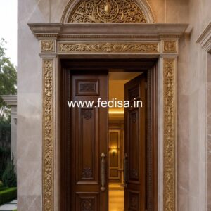 Elegant Double Door Classic Entry Design Sliding Door Handle Design No-4592