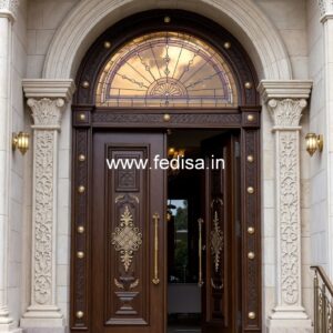 Double Door Classic Style Steel Grill Door Design No-4719