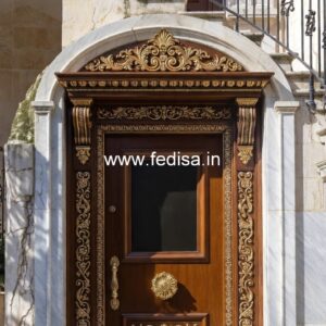Royal Entrance Door Aluminum Jali Door Design No-4730