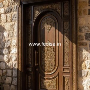 Carved Wooden Doors T Profile Door Design No-4736