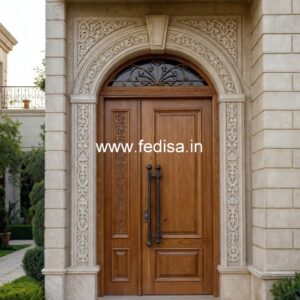 Solid Wood Classic Door Cnc Main Door Design No-4815