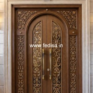 Hardwood Traditional Doors Sliding Glass Door For Kitchen Entrance No-4820