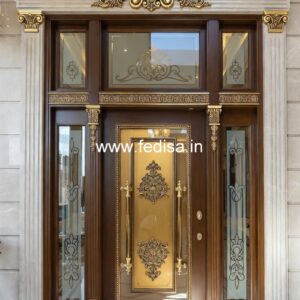 Elegant Double Door Classic Entry Design Main Door Mesh Designs No-4838
