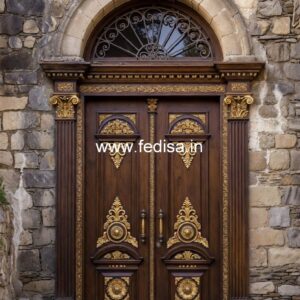 Vintage Wooden Door Designs For Houses Double Door Wooden Gate Design No-4878