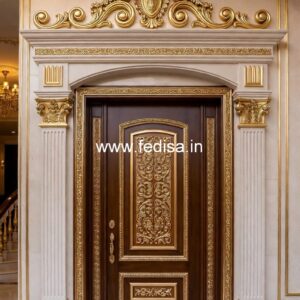 Arch Top Wooden Door Manichitrathazhu Door Design No-5130