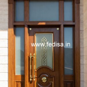 Hardwood Traditional Doors Main Safety Door Design No-5148