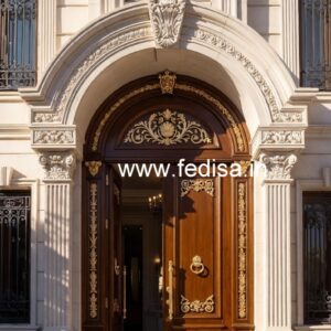 Mahogany Classic Doors Simple Wooden Door Design For Home No-5186