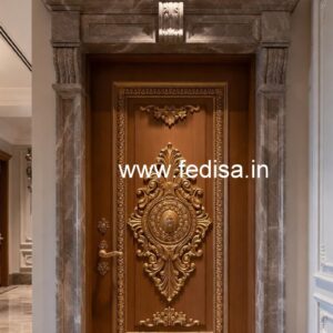 Home Entry Wooden Door Jannal Door Design No-5199