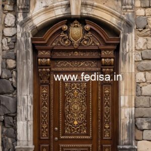 Classic Wooden Main Door Design For Home Toilet Gate Design No-5244