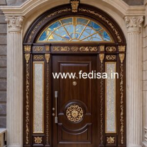 Classic Door Design Brown Door Design No-5256