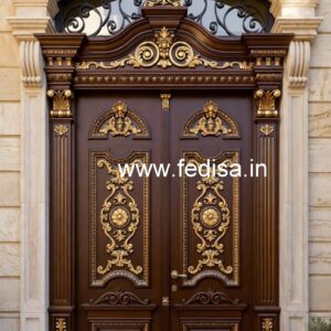 Wooden Carved Door Design Safety Door Panel Design No-5303
