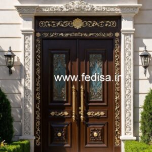 Mahogany Classic Doors Cafe Door Design No-5309