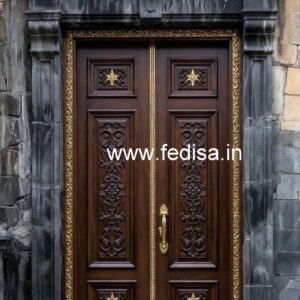Home Entry Wooden Door Bar Door Design No-5363