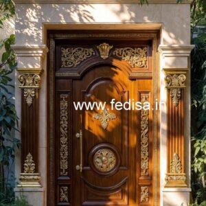 Double Door Classic Style Sliding Mirror Door Design No-5375