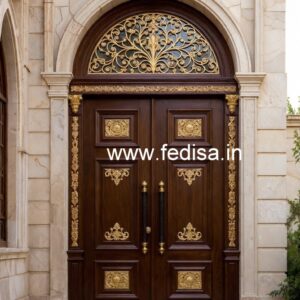 Teak Wood Door Design Aluminum Main Door Design No-5431