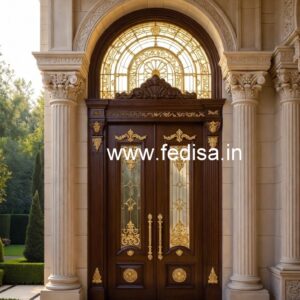 European Classic Door Net Door Design With Glass No-5518