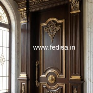 Vintage Wooden Door Grill Door Color No-5545