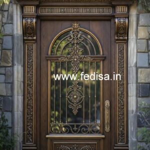 Front Entrance Classic Door Plywood Door Design Price No-5567