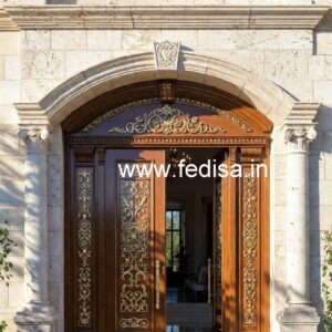 Glass Panel Classic Door Main Door Net Design No-5583