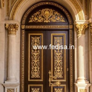 Wooden Carved Door Design Wooden Sunmica Door Design No-5590