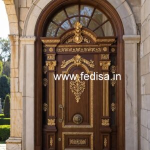 Hardwood Traditional Doors Safety Grill Gate Design No-5599