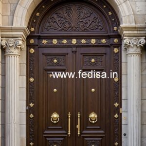 Traditional Carved Wooden Front Door Ideas Aluminum Doors Designs For Kitchen No-5614