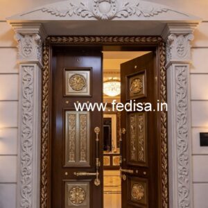 Arch Top Wooden Door Machar Jali Door No-5622
