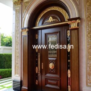 Royal Entrance Door Sliding Partition Door Design No-5632