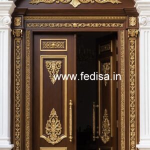Glass Panel Classic Door Door Ganesh Design No-5706