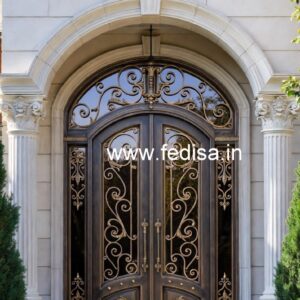 Classic Front Door Ideas Wood Door Color Design No-5710