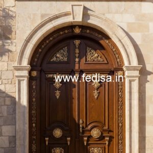 Ornate Door Design Ganesh Design On Glass Door No-5727