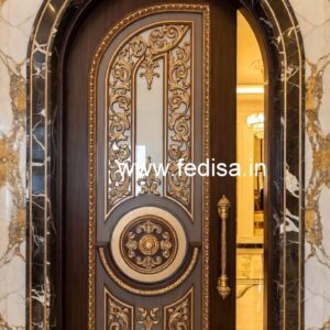 Home Entry Wooden Door Main Door Pillar Design No-5732