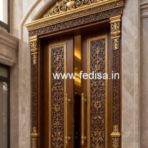 Royal Entrance Door Main Door Designs With Ganesh No-5796