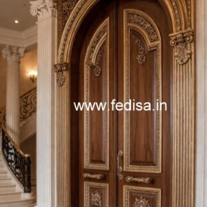Home Entry Wooden Door Lohe Ka Darwaja Design No-5896