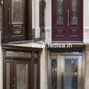 Mahogany Classic Doors Man Door Grill Design No-6047