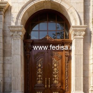 Solid Wood Classic Door Jali Wale Darwaje Design No-6086