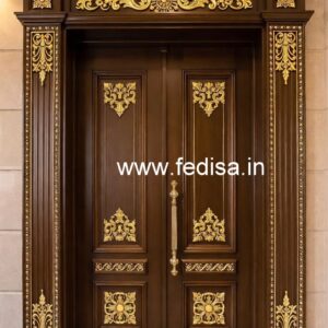 Panel Door Design Door With Mirror Design No-6112
