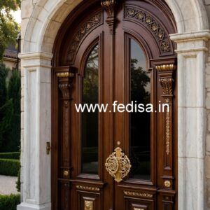 Carved Wooden Doors Entrance Door Design No-6171